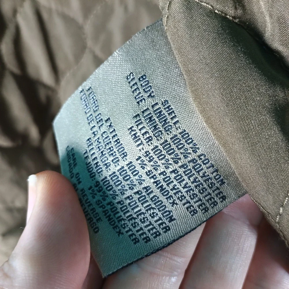 Levis Field Jacket Men Large Brown Rugged Heritage Canvas Quilt Lined Twill Coat